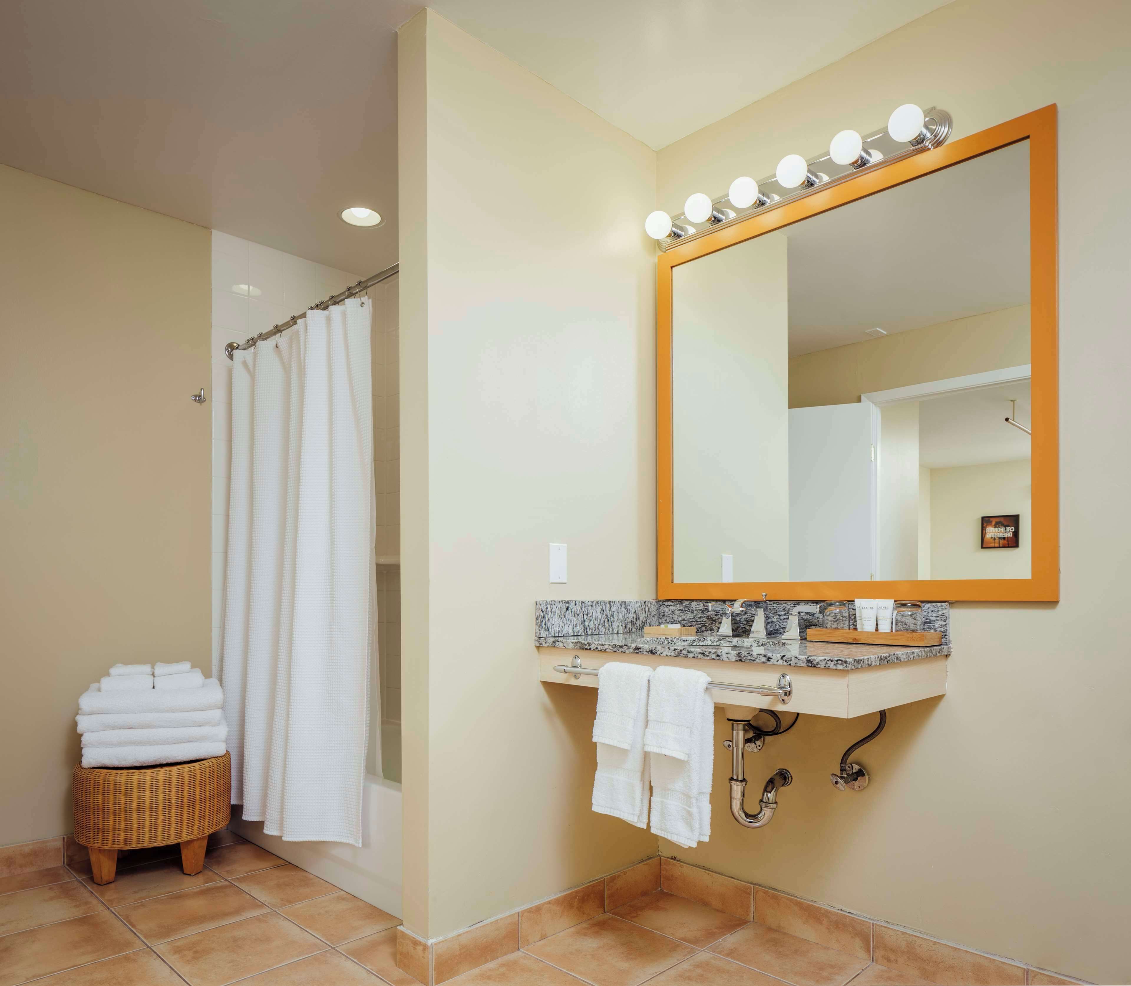 free toiletries, hair dryer, towels