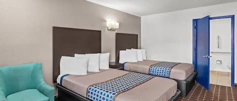 Room, 2 Double Beds, Smoking | In-room safe, rollaway beds, free wired internet