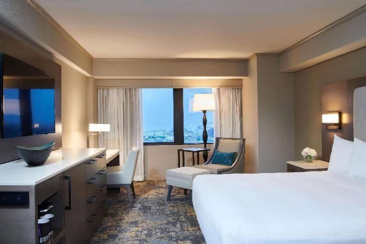 Hypo-allergenic bedding available, pillowtop beds, in-room safe