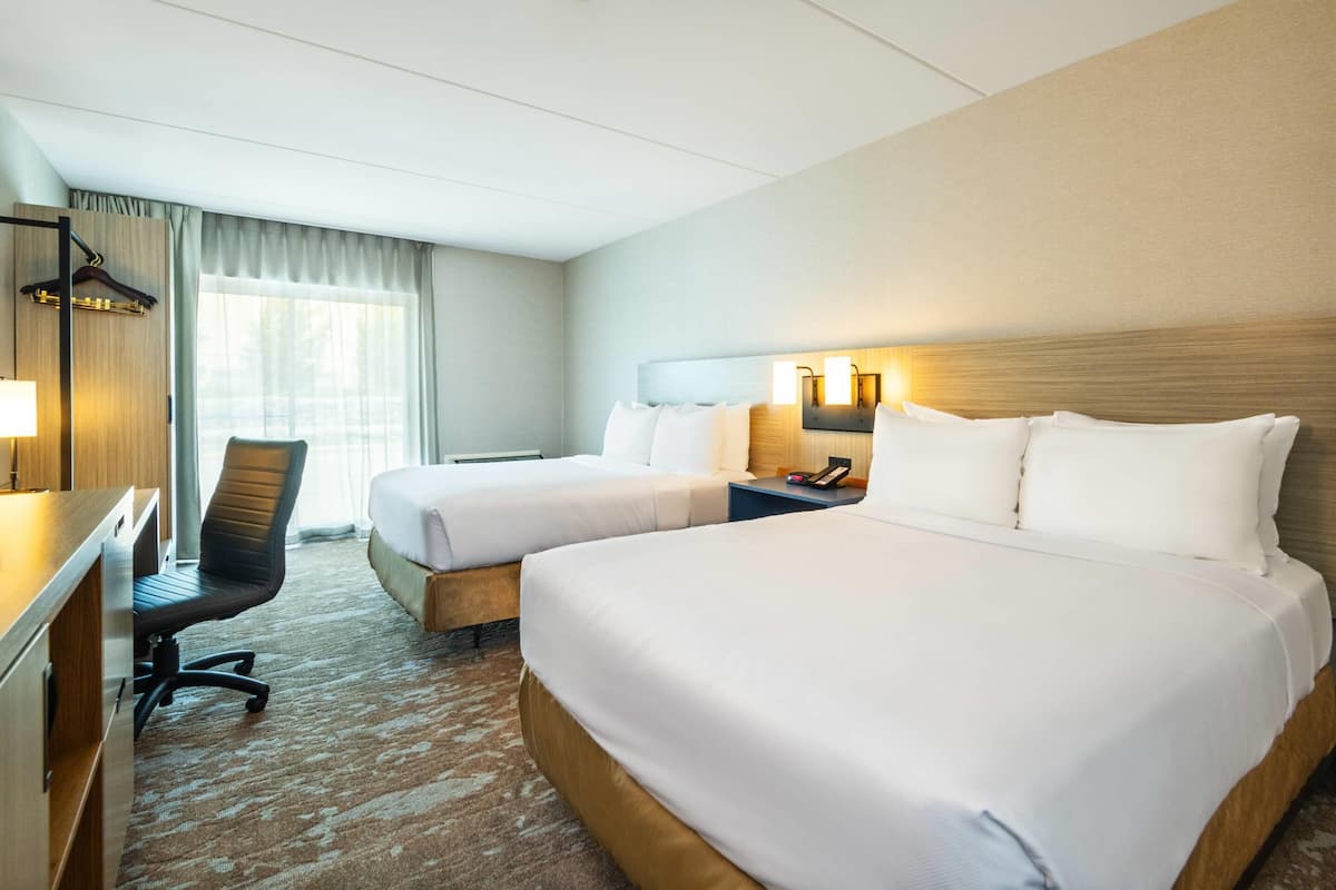 Desk, blackout curtains, iron/ironing board, free WiFi