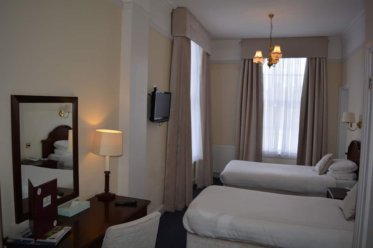 classic twin room, ensuite | individually decorated, individually furnished, desk, laptop workspace