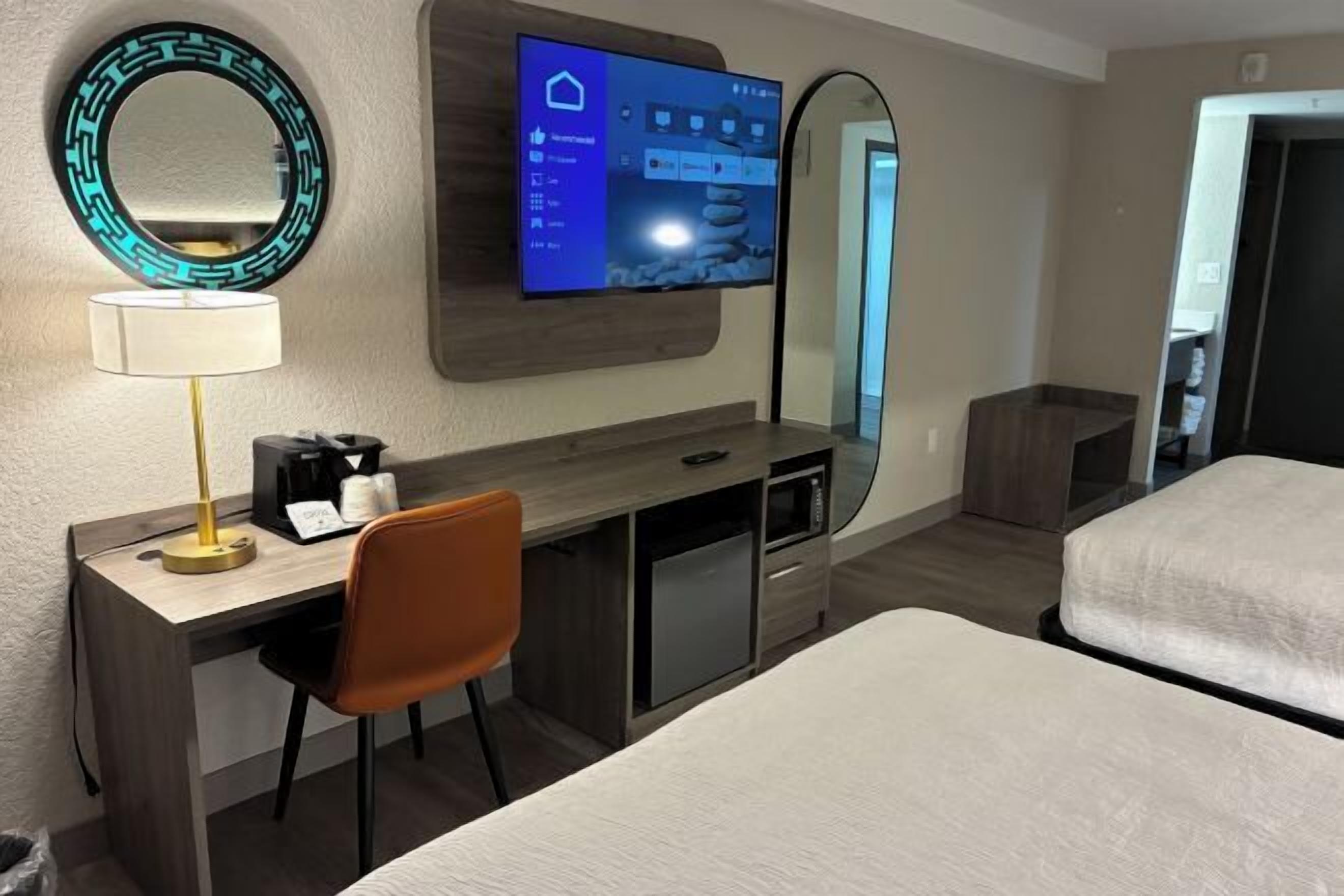 Desk, soundproofing, iron/ironing board, free cots/infant beds