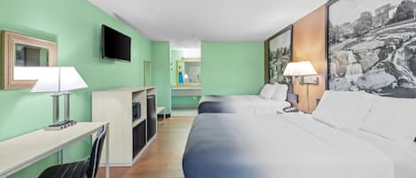 Quarto casal, 2 camas de casal, para fumantes | Ferros/tábuas de passar roupa, berços grátis, Wi-Fi de cortesia