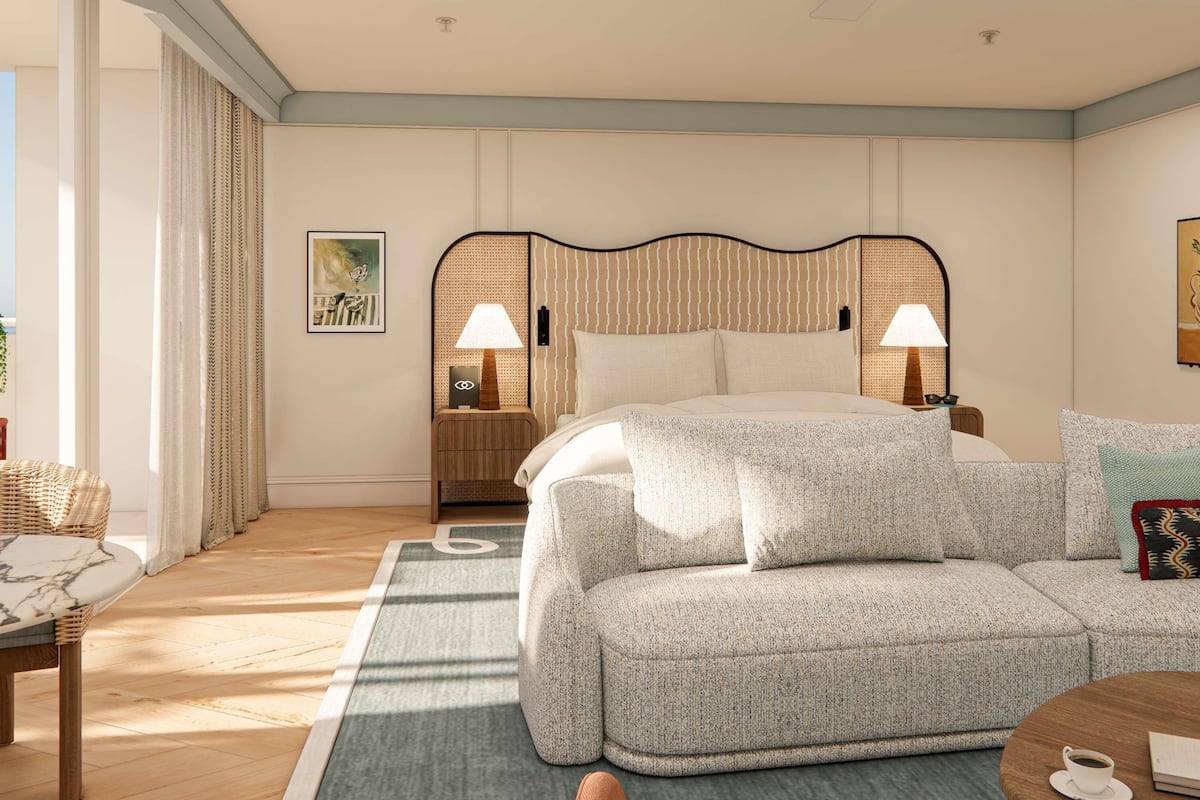 1 slaapkamer, luxe beddengoed, een kluis op de kamer, een bureau