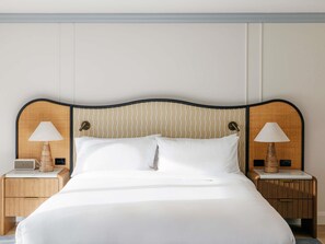Premium bedding, in-room safe, blackout drapes, cribs/infant beds