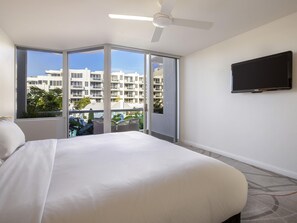Villa, 1 Bedroom, Poolside | Premium bedding, in-room safe, blackout curtains, cots/infant beds