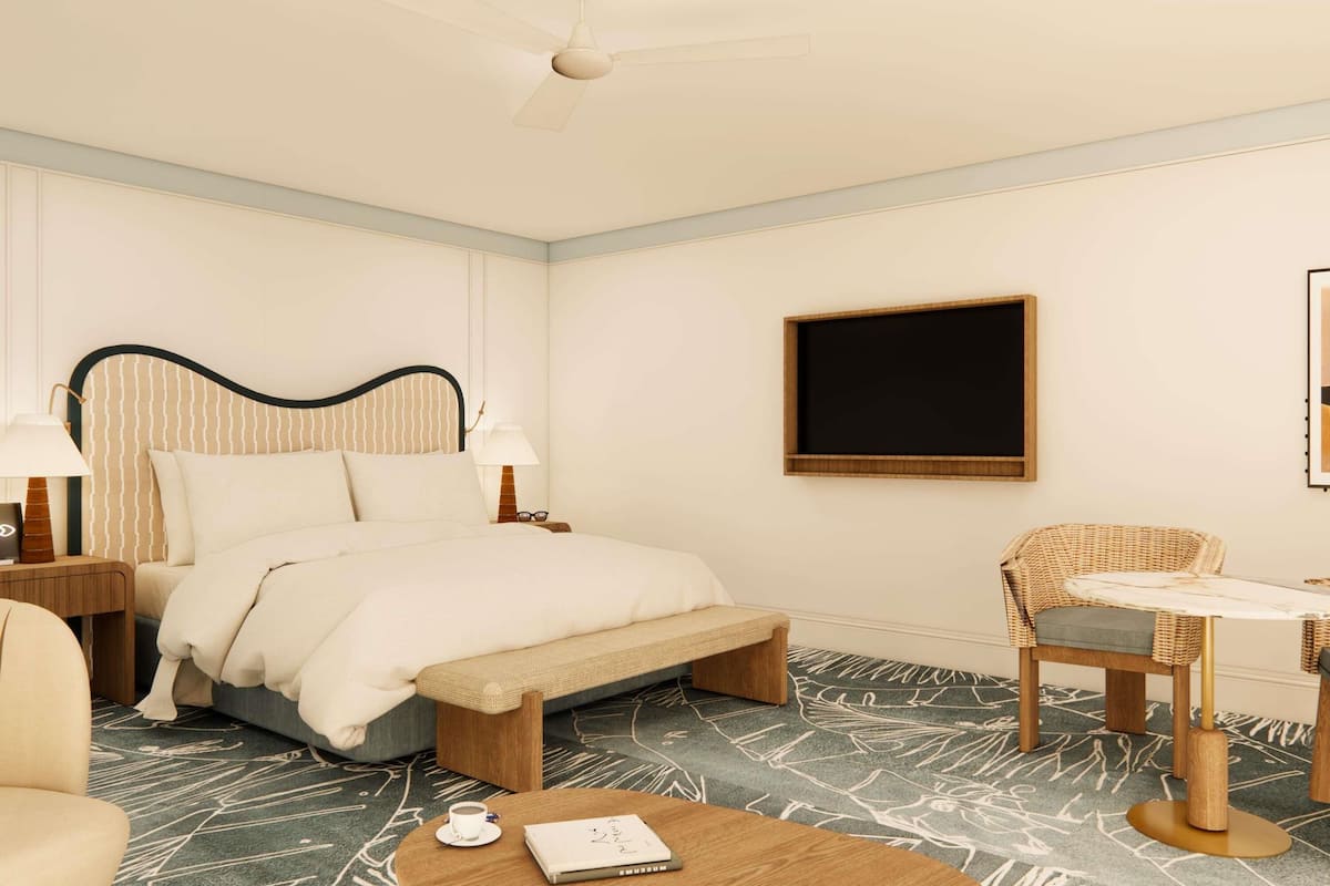 Riverside Room King Bed | 1 bedroom, premium bedding, in-room safe, desk