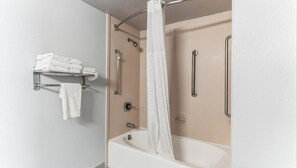 Standard Room, 1 King Bed, Accessible, Kitchenette | Bathroom | Free toiletries, hair dryer, towels, soap - Home 1 Suites Extended Stay - Kissimmee (Kissimmee)