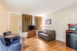 Blackout drapes, iron/ironing board, free WiFi, bed sheets