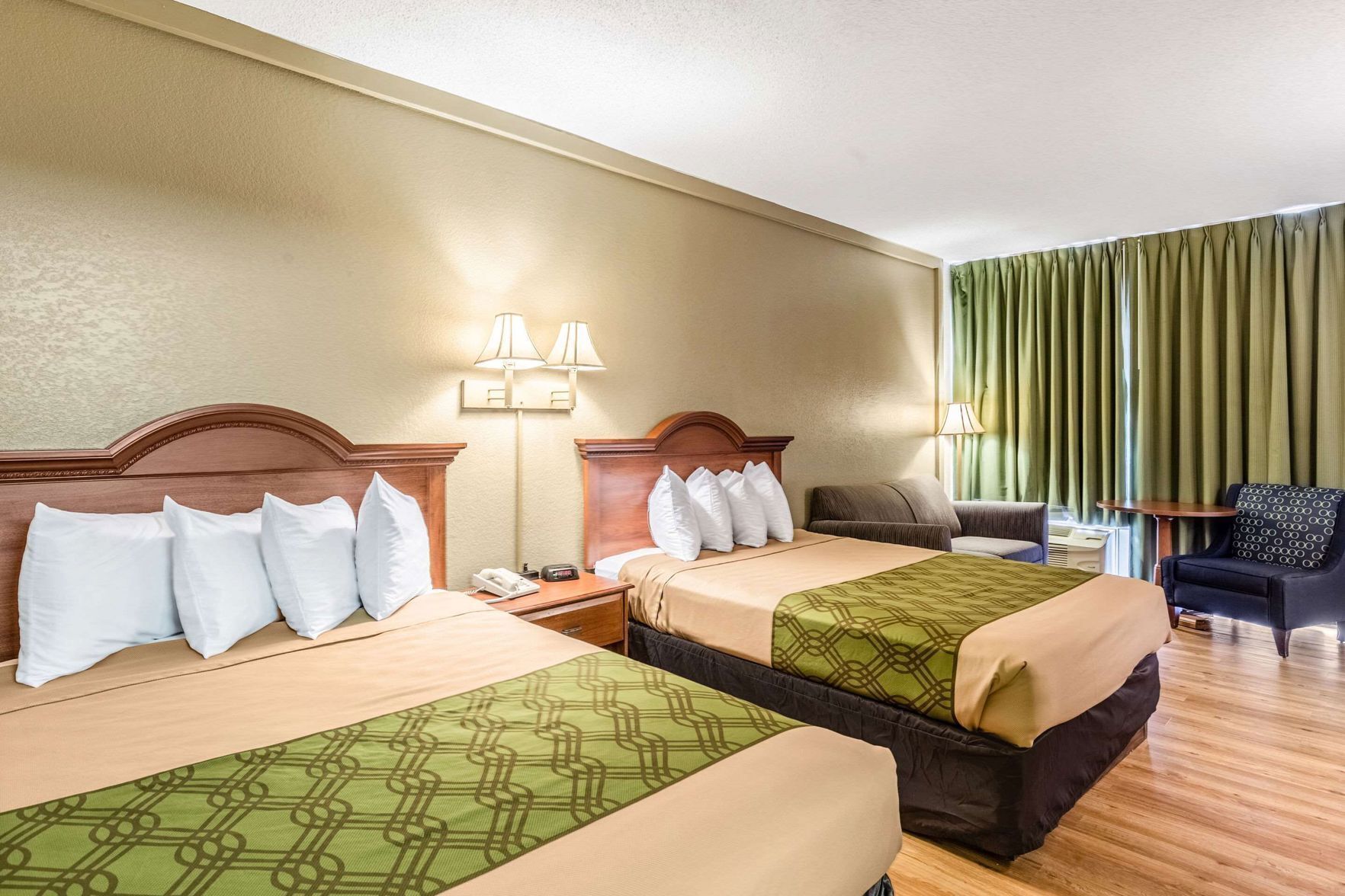 Blackout drapes, iron/ironing board, free WiFi, bed sheets