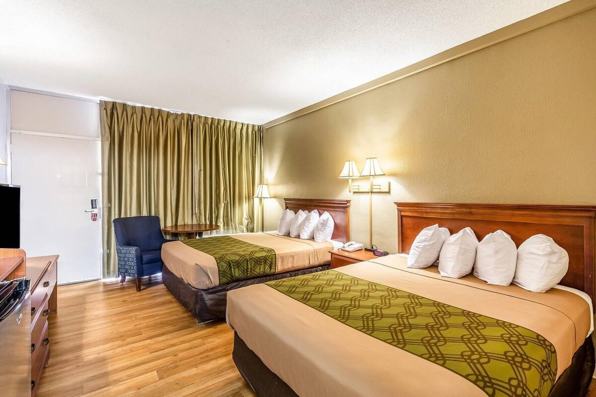 Blackout curtains, iron/ironing board, free WiFi, bed sheets