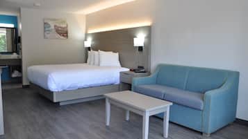 Chambre Standard, 1 trĂšs grand lit, non-fumeurs | Surmatelas, rideaux occultants, fer et planche Ă repasser