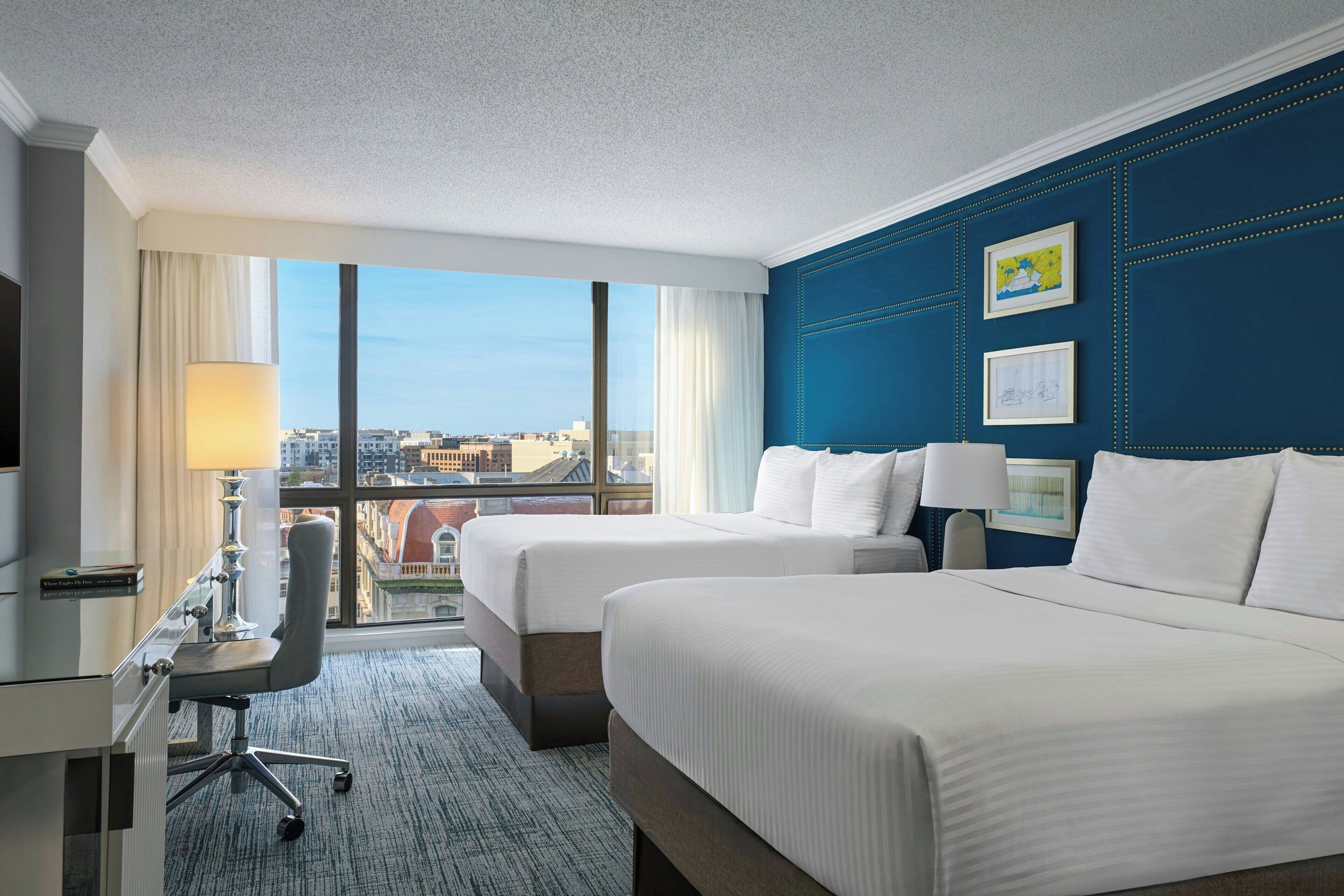 Room, 2 Double Beds, City View | View from room