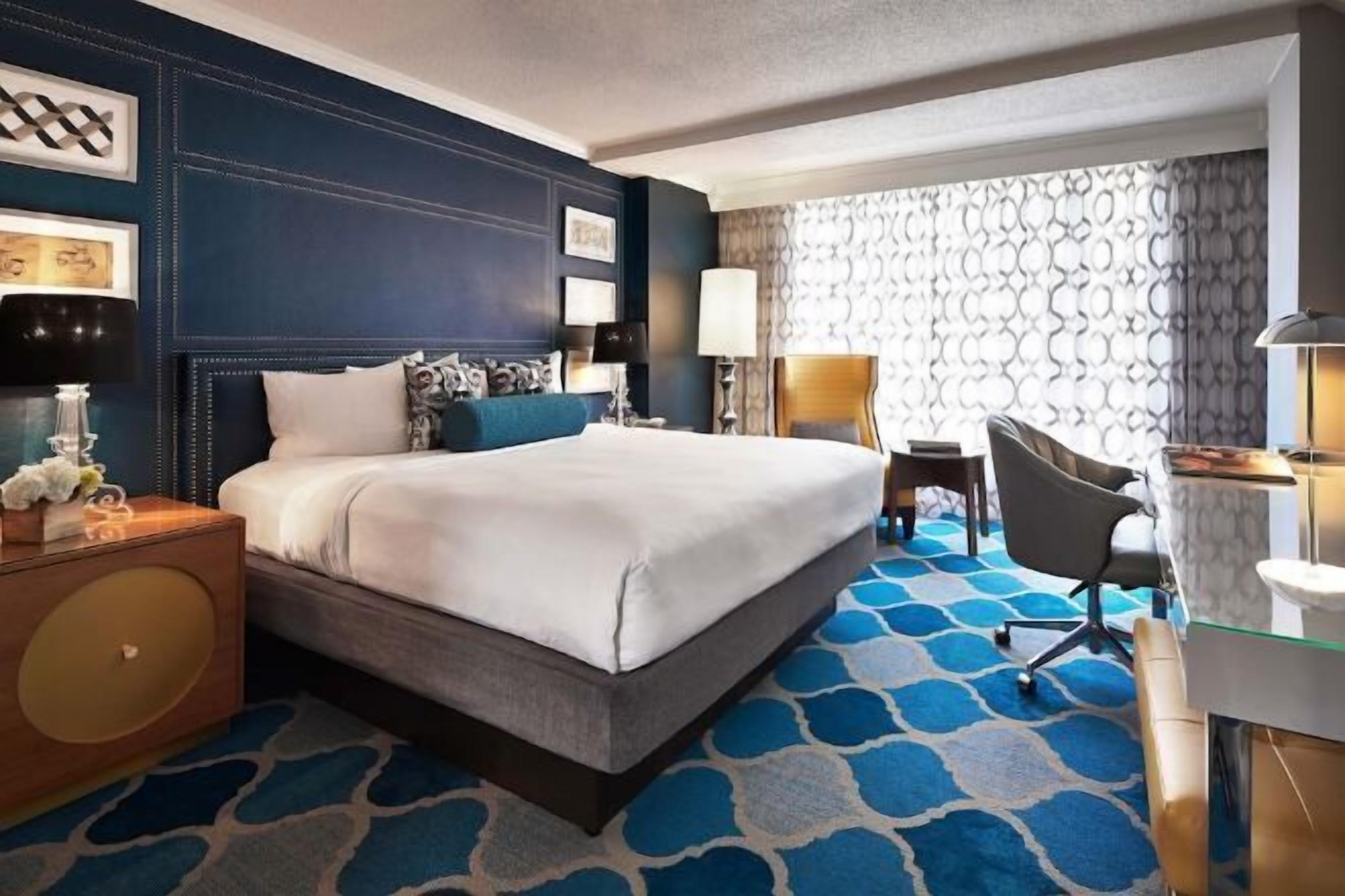 Premium bedding, down comforters, pillowtop beds, in-room safe