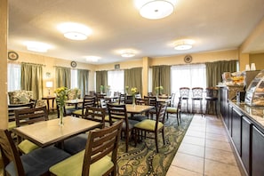 Free daily buffet breakfast