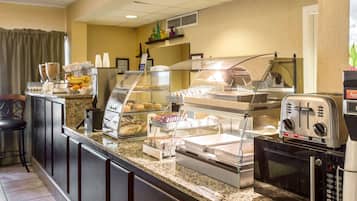 Free daily buffet breakfast