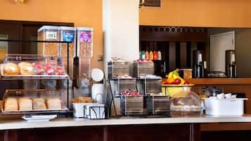 Frukost serveras