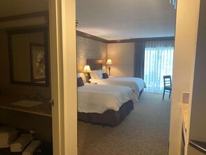 Basic Double Room, 2 Double Beds | 1 bedroom, premium bedding, down comforters, pillowtop beds