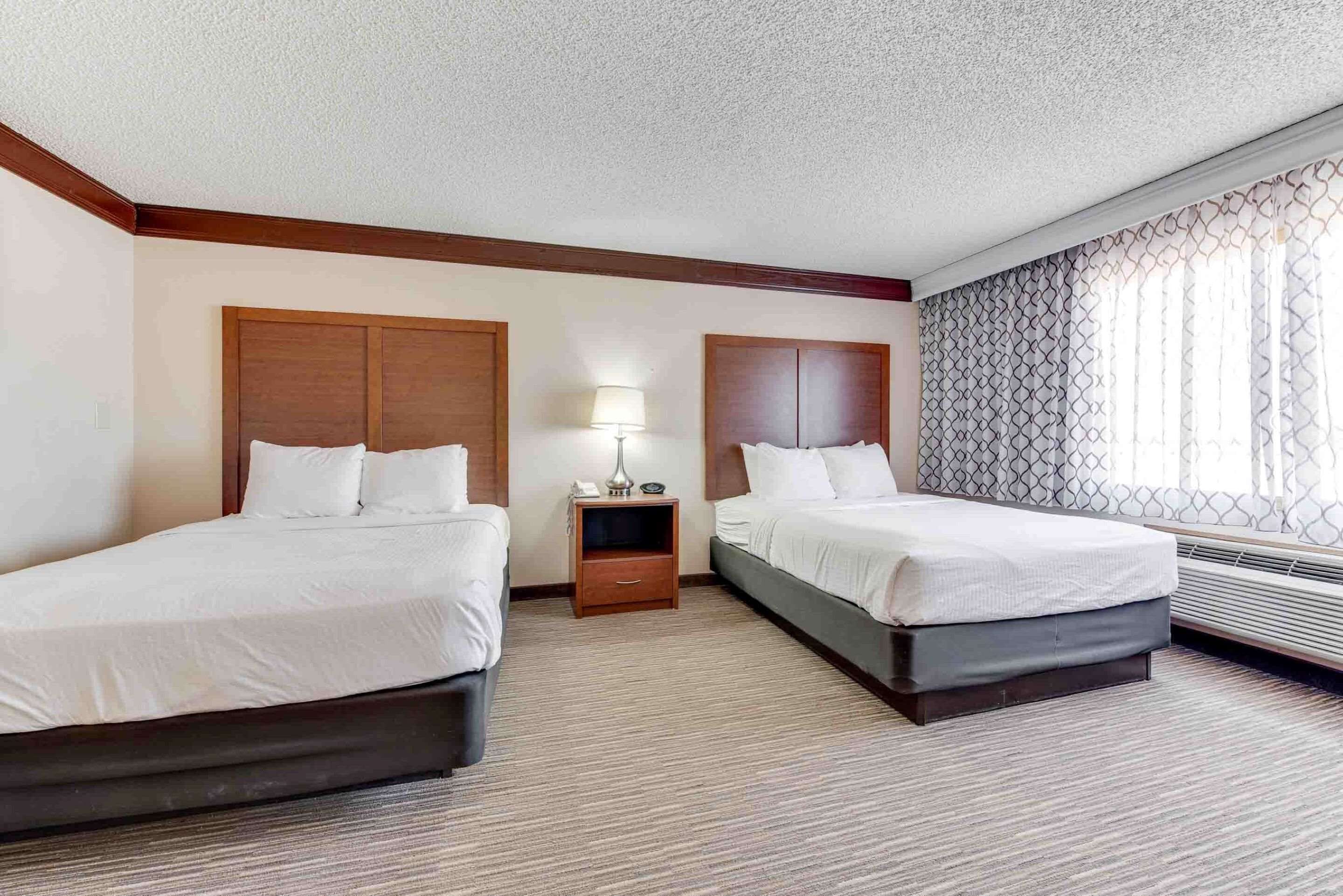 standard room, 2 queen beds, accessible, bathtub | 1 bedroom, desk, blackout curtains, iron/ironing board