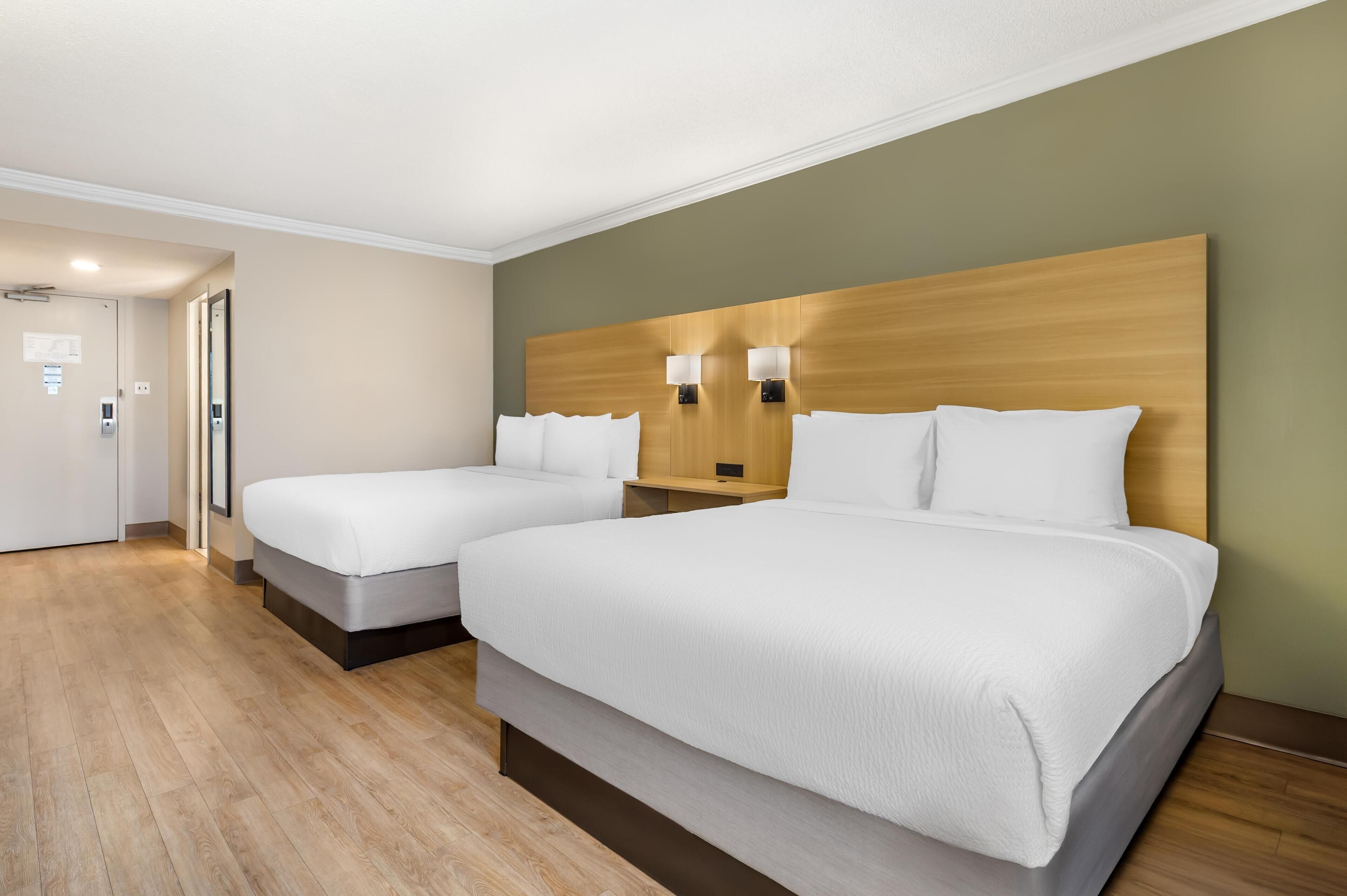 Standard Room, 2 Queen Beds, Non Smoking, Refrigerator & Microwave | Hypo-allergenic bedding, in-room safe, desk, laptop workspace