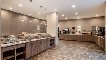Free daily buffet breakfast