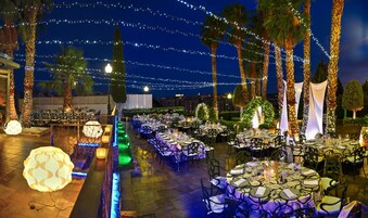 Outdoor wedding area
