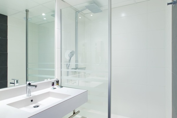 Eco-friendly toiletries, hair dryer, towels
