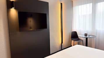 1 bedroom, desk, soundproofing, iron/ironing board