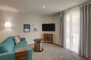 Suite, 2 Queen Beds, Accessible (Mobility/Hearing Shower Two Bedrooms) | 1 bedroom, desk, laptop workspace, blackout drapes
