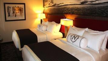Premium bedding, pillow-top beds, in-room safe, desk