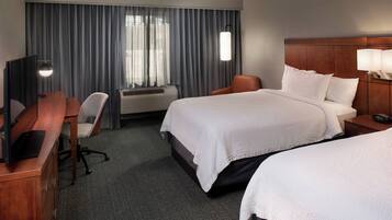 Room, 2 Double Beds | Premium bedding, in-room safe, desk, laptop workspace