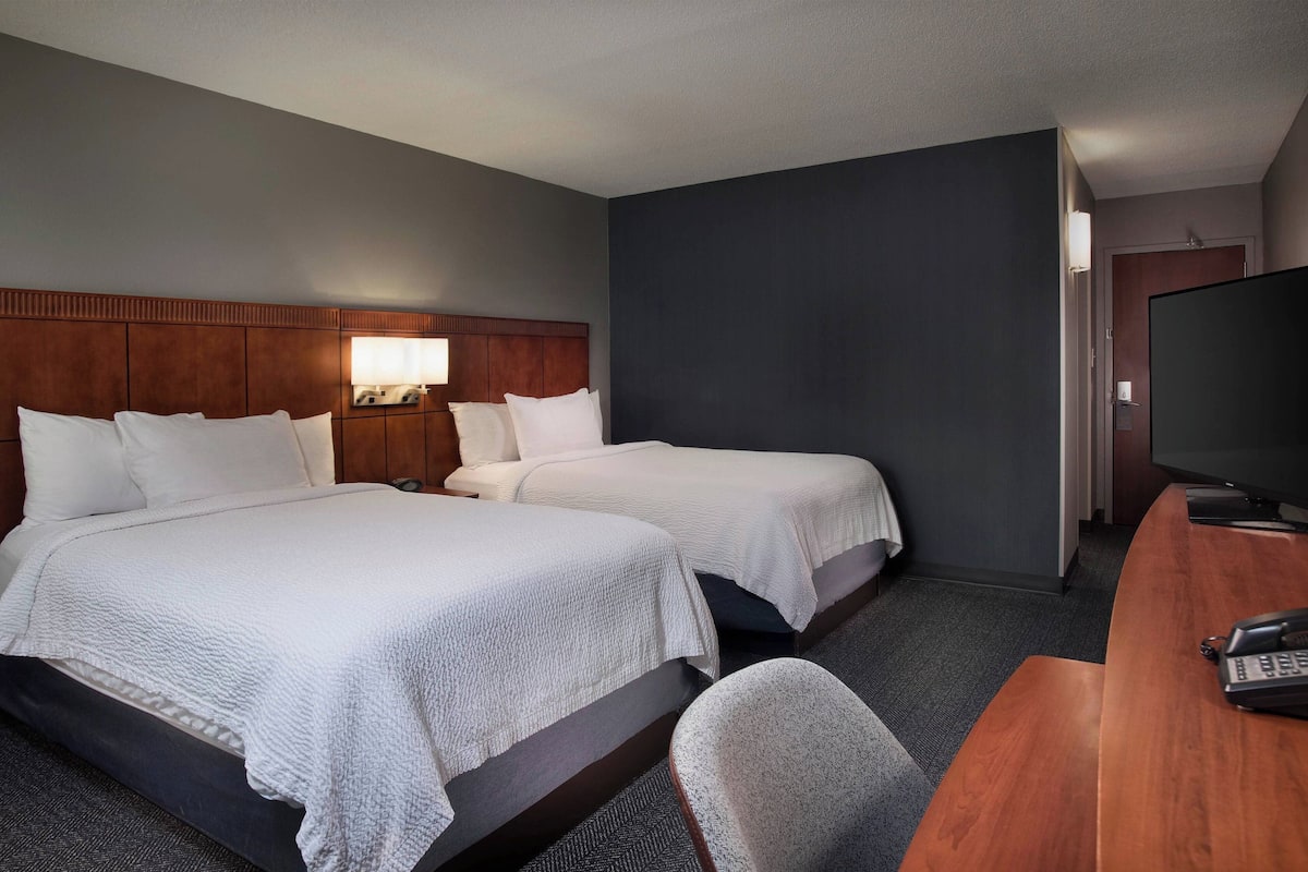 Room, 2 Double Beds | Premium bedding, in-room safe, desk, laptop workspace