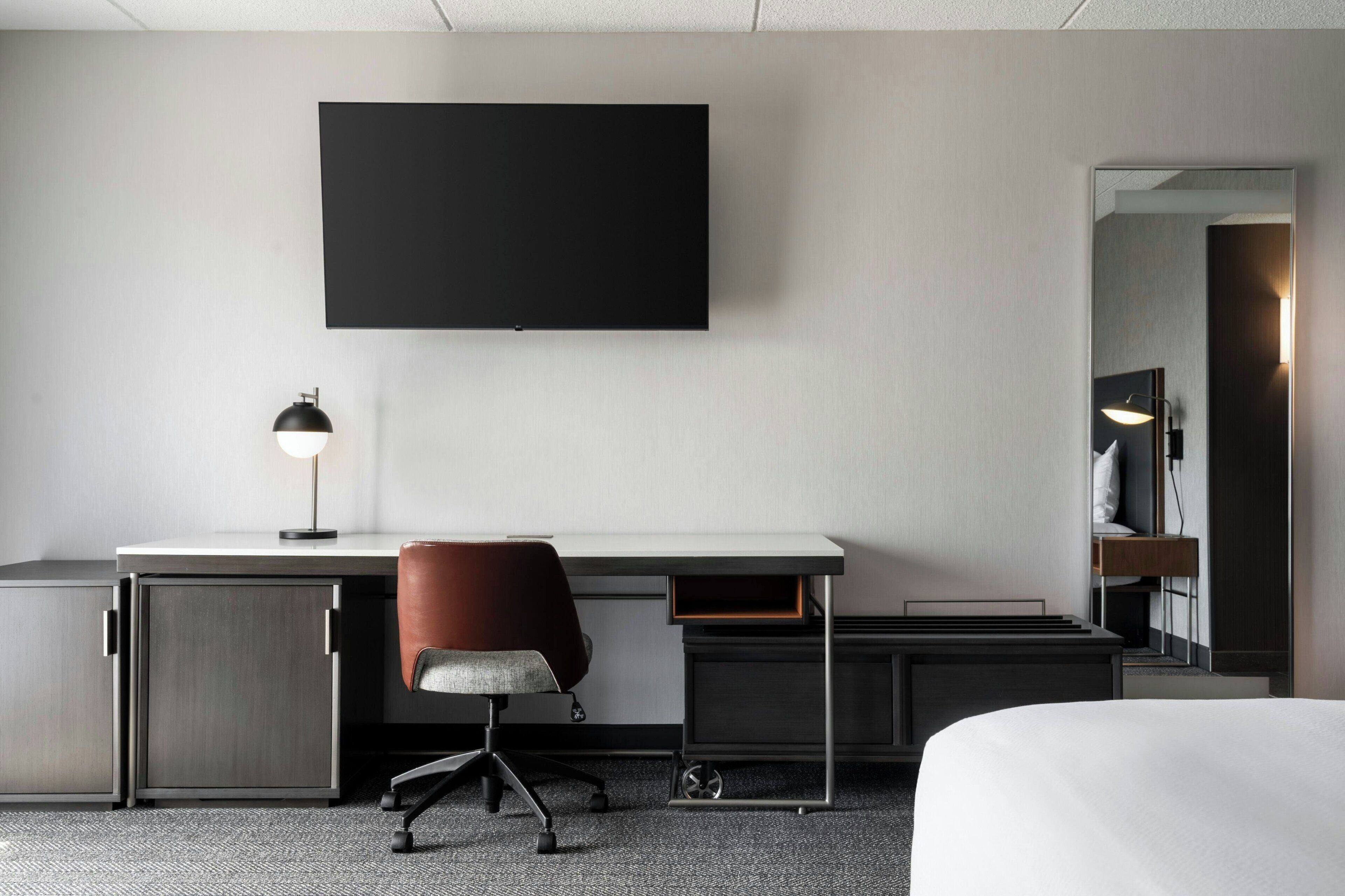 deluxe room, 1 king bed with sofa bed, non smoking | premium bedding, memory-foam beds, in-room safe, desk