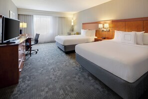 Premium bedding, memory foam beds, in-room safe, desk