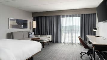 Premium bedding, memory-foam beds, in-room safe, desk