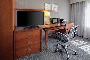 Premium bedding, memory-foam beds, in-room safe, desk