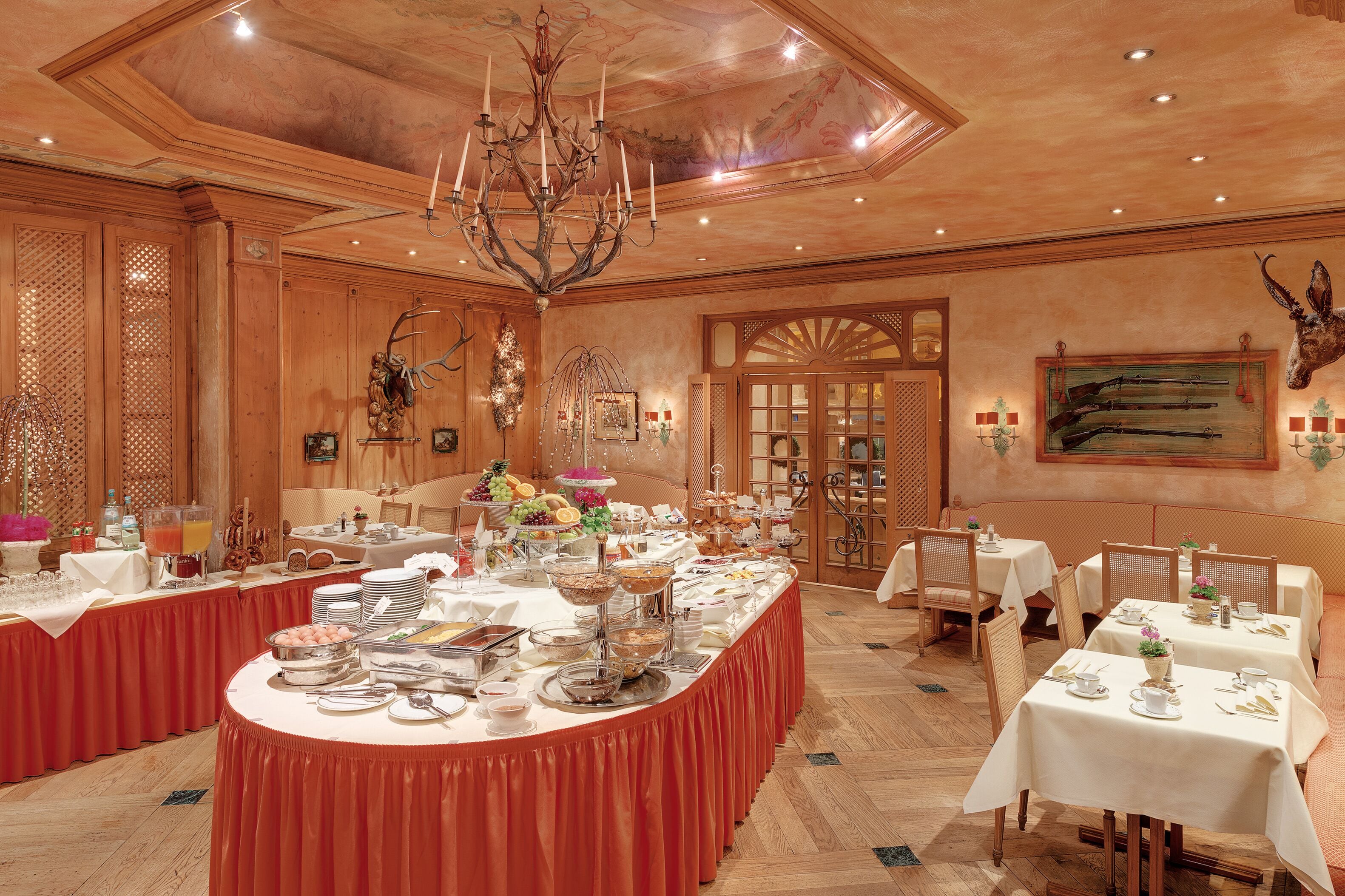 daily buffet breakfast (eur 29 per person)