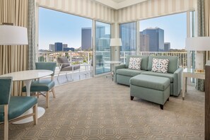 55-inch LCD TV with cable channels, Smart TV, iPod dock