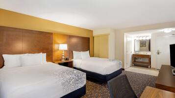 Standard Room, 2 Queen Beds, Non Smoking | Premium bedding, pillowtop beds, desk, blackout drapes