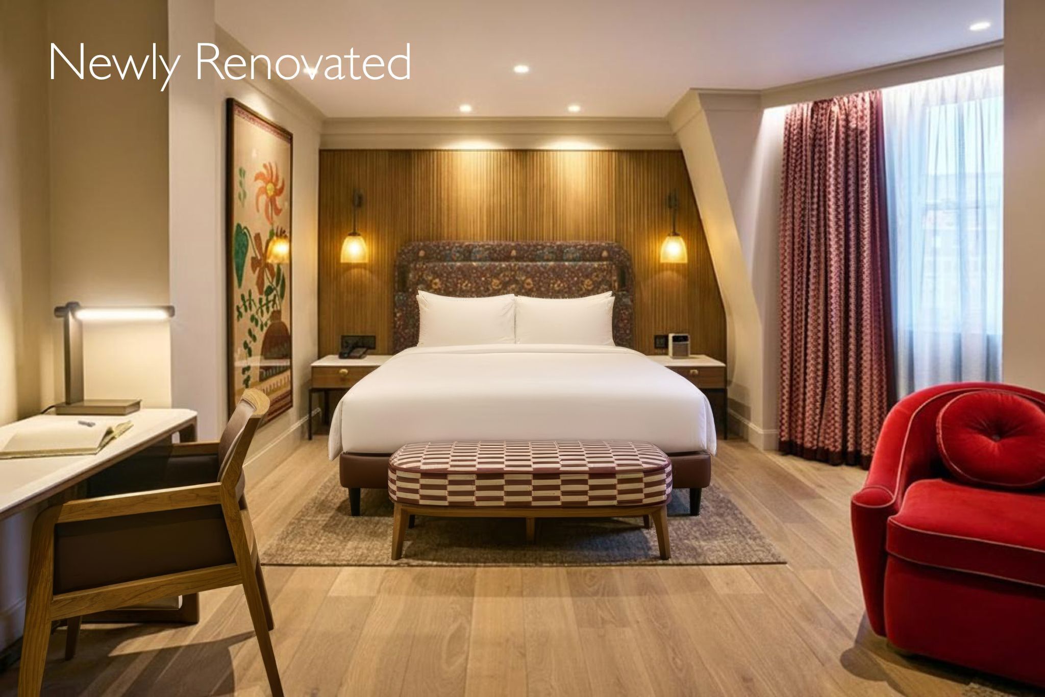 Suite Junior | Seprai katun Mesir, seprai premium, brankas, dan setrika/meja setrika