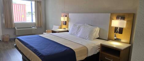 Iron/ironing board, Internet, bed sheets, alarm clocks