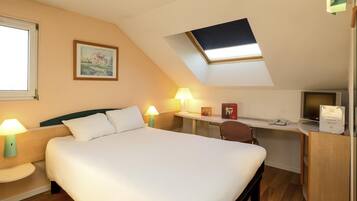 Premium bedding, pillow-top beds, desk, iron/ironing board