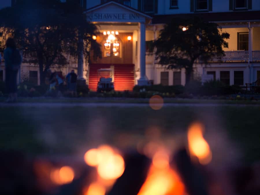 Front of property - evening/night