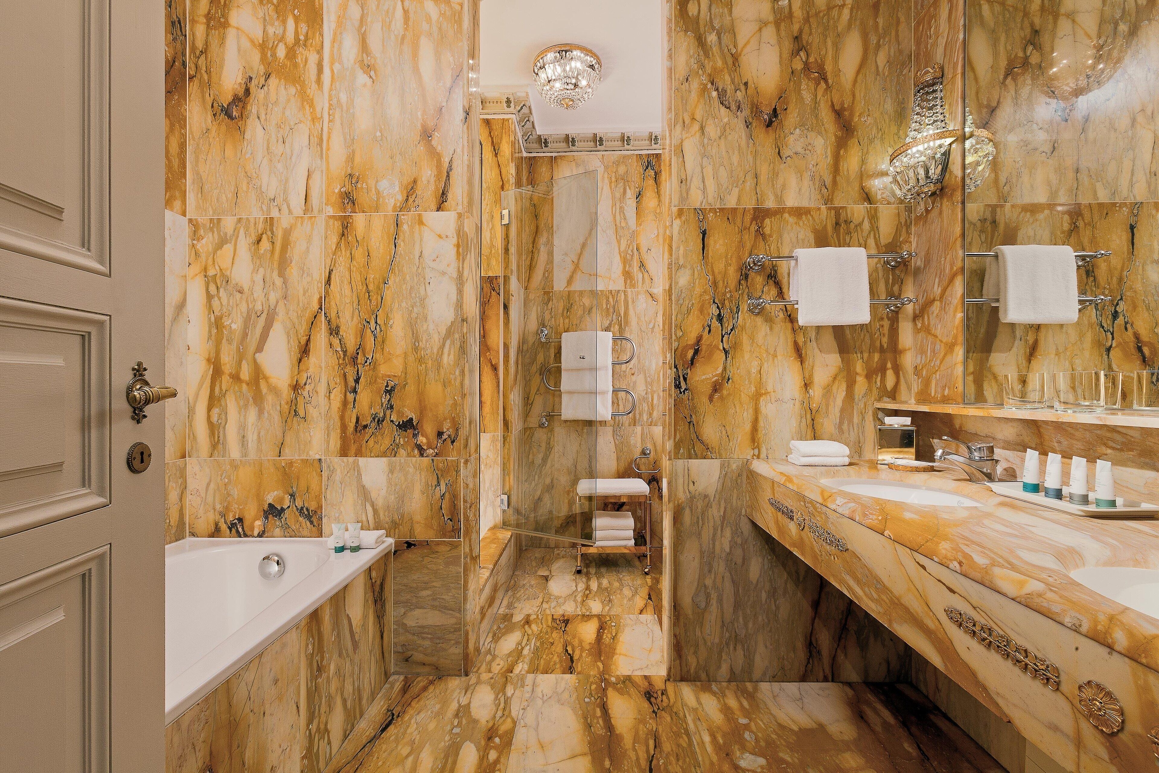 eco-friendly toiletries, hair dryer, bathrobes, slippers