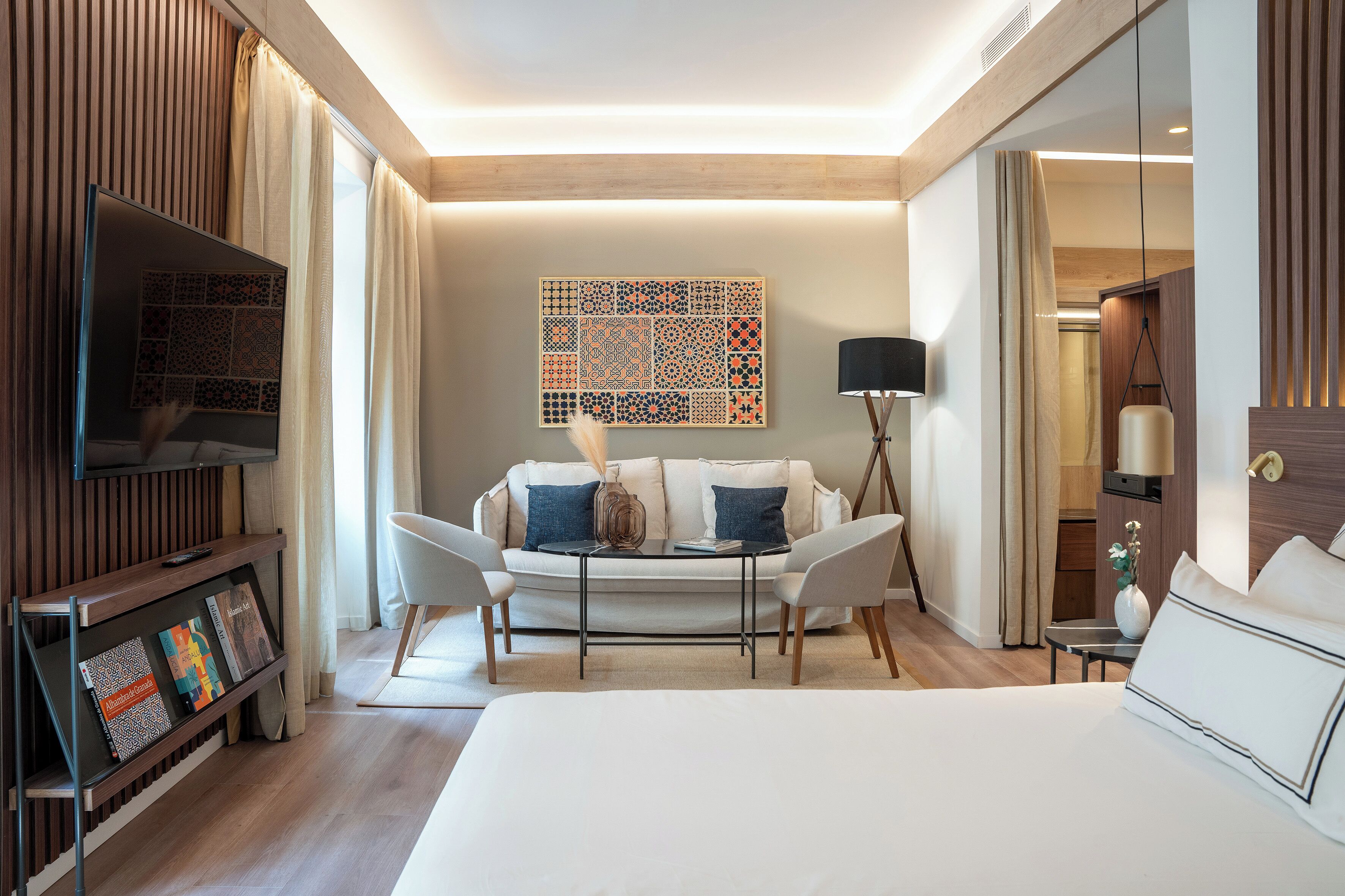 高級寢具、迷你吧、客房內保險箱、獨特裝潢