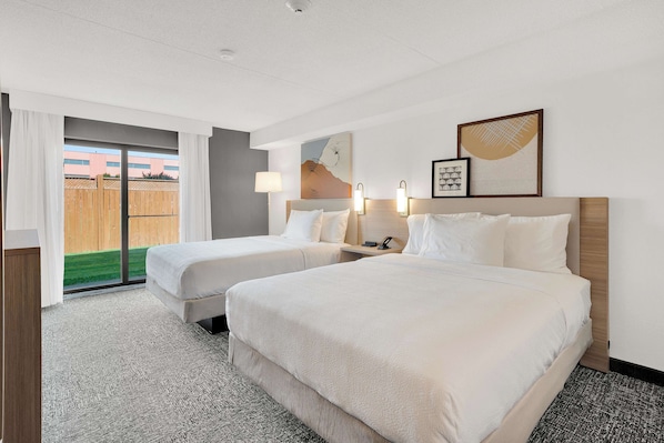 Room, 2 Queen Beds | Select Comfort beds, in-room safe, desk, iron/ironing board