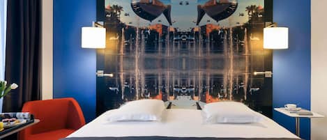 Premium bedding, in-room safe, desk, blackout curtains