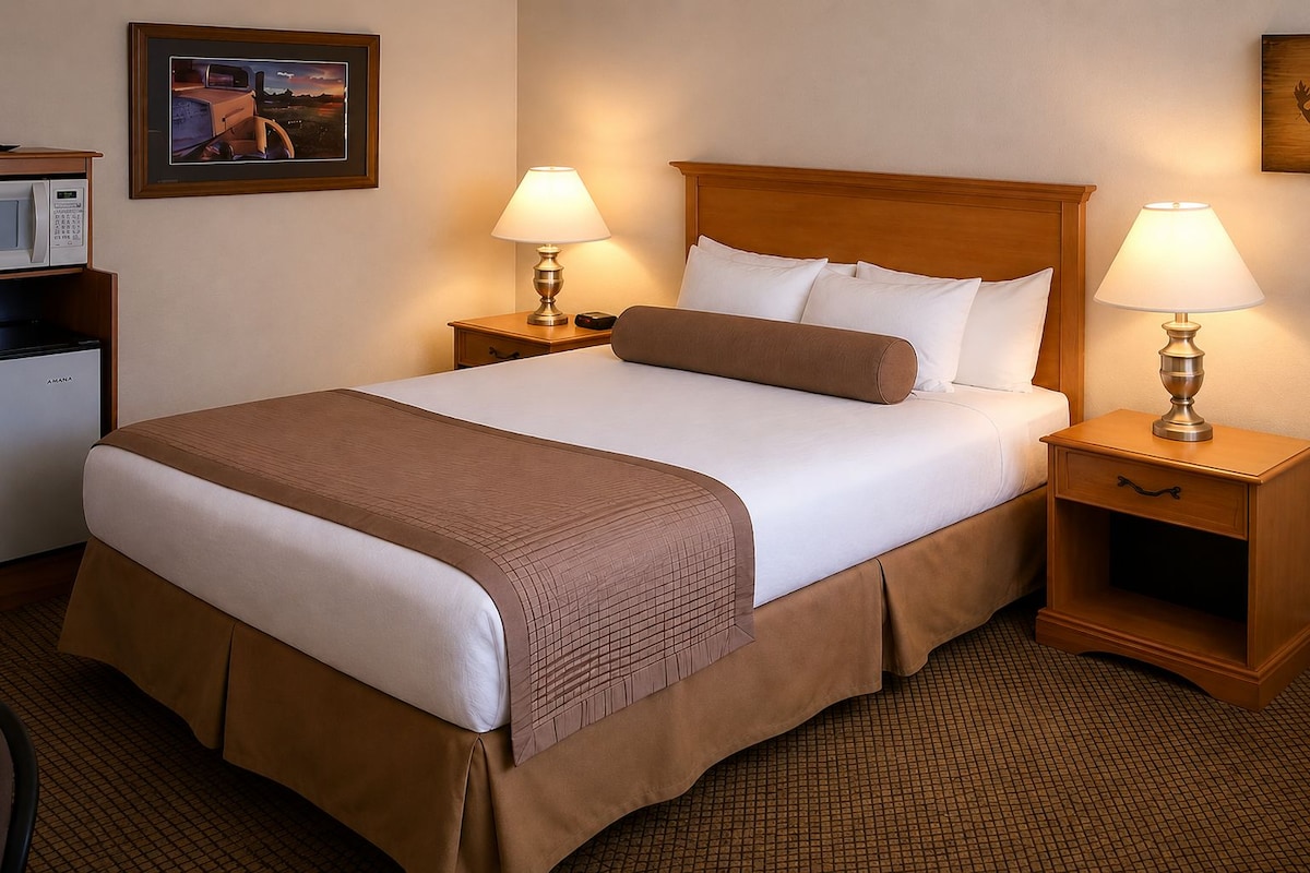 Standard Room, 1 Queen Bed, Non Smoking | Desk, iron/ironing board, WiFi (free), individually furnished