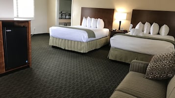 Room, Multiple Beds, Accessible (H/A Roll-in 2 Queen Beds) | Hypo-allergenic bedding, iron/ironing board, travel crib, free WiFi