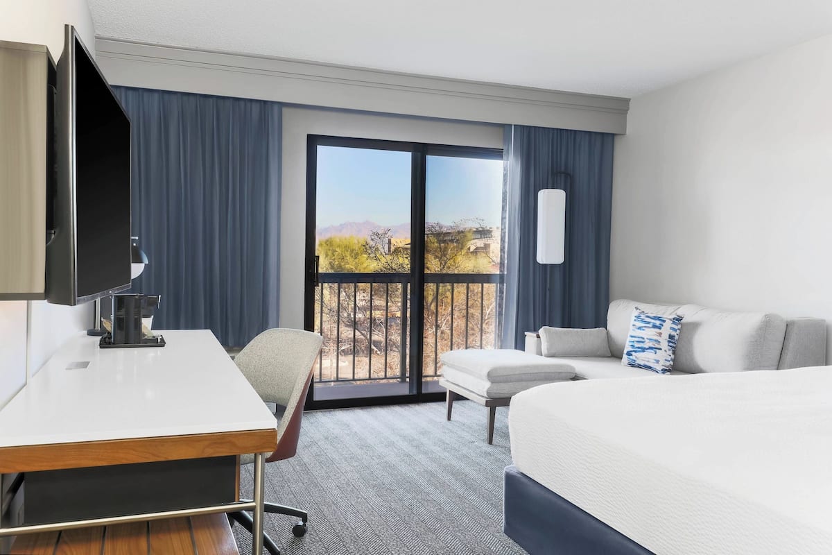 room, 1 king bed with sofa bed, non smoking | premium bedding, desk, iron/ironing board, free rollaway beds